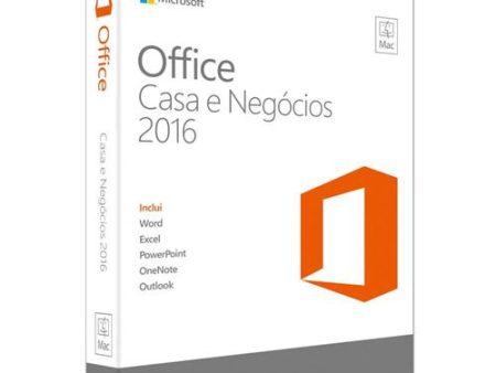 Software Microsoft Office Mac Casa e Negócios 1PK 2016 Inglês EuroZone Medialess Online now