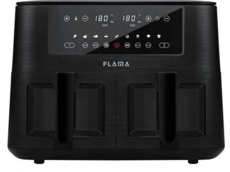 Fritadeira sem Óleo com Janela Flama AirFryer 698FL - 2 x 4 L - Preto Online