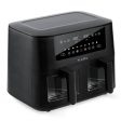 Fritadeira sem Óleo com Janela Flama AirFryer 698FL - 2 x 4 L - Preto Online