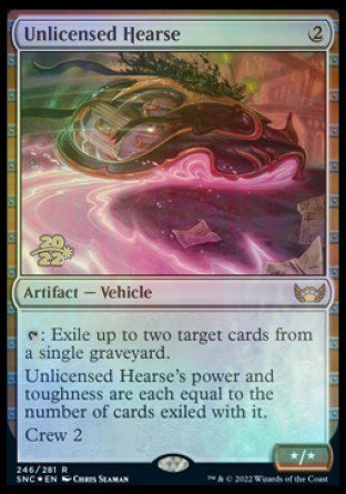 Unlicensed Hearse [Streets of New Capenna Prerelease Promos] For Discount