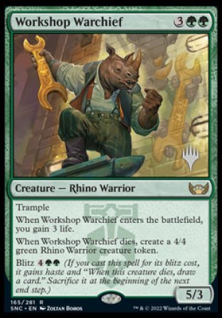 Workshop Warchief (Promo Pack) [Streets of New Capenna Promos] Cheap