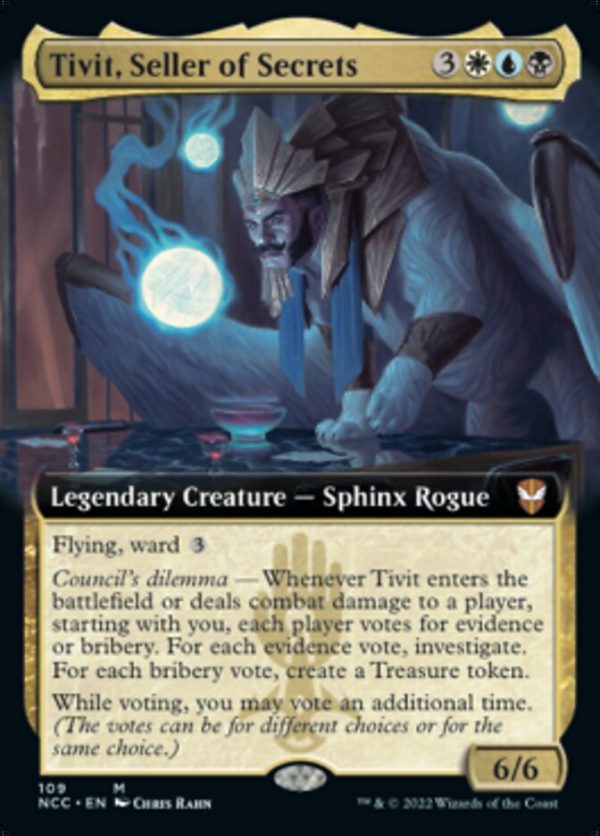 Tivit, Seller of Secrets (Extended Art) [Streets of New Capenna Commander] on Sale