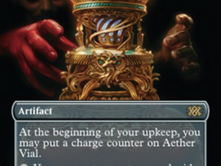 Aether Vial (Borderless Alternate Art) [Double Masters 2022] Online Hot Sale