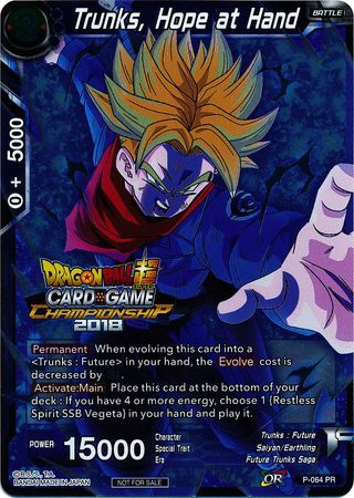 Trunks, Hope at Hand (P-064) [Tournament Promotion Cards] Discount