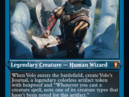 Volo, Itinerant Scholar (Foil Etched) [Commander Legends: Battle for Baldur s Gate] Hot on Sale