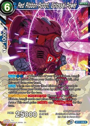 Red Ribbon Robot, Colossal Power (BT17-038) [Ultimate Squad] For Discount