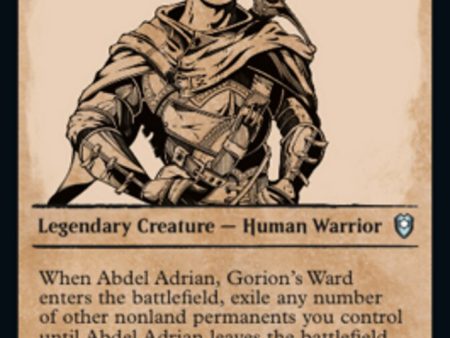 Abdel Adrian, Gorion s Ward (Showcase) [Commander Legends: Battle for Baldur s Gate] For Sale