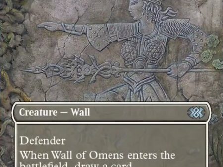 Wall of Omens (Borderless Alternate Art) [Double Masters 2022] Sale