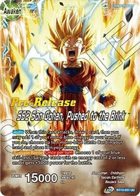 Son Gohan    SS2 Son Gohan, Pushed to the Brink (BT13-031) [Supreme Rivalry Prerelease Promos] For Discount