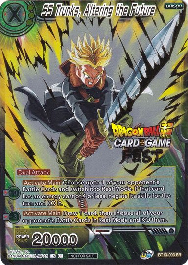 SS Trunks, Altering the Future (Card Game Fest 2022) (BT13-093) [Tournament Promotion Cards] For Discount