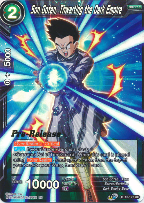 Son Goten, Thwarting the Dark Empire (BT13-127) [Supreme Rivalry Prerelease Promos] For Discount