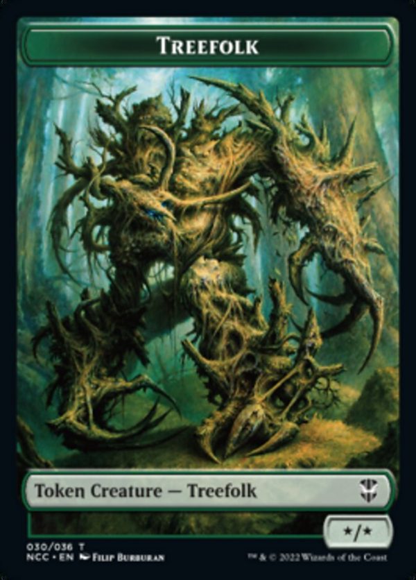 Treefolk    Spider Double-Sided Token [Streets of New Capenna Commander Tokens] For Discount