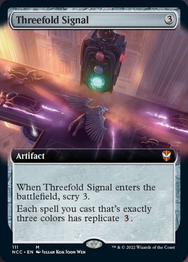 Threefold Signal (Extended Art) [Streets of New Capenna Commander] For Sale