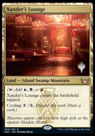 Xander s Lounge (Promo Pack) [Streets of New Capenna Promos] Hot on Sale