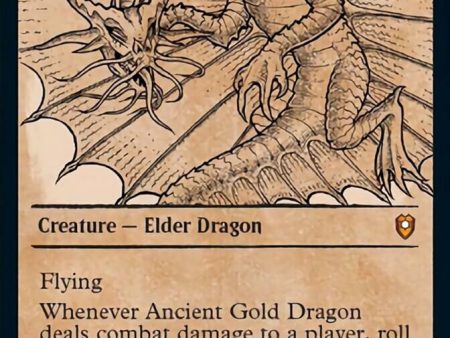 Ancient Gold Dragon (Showcase) [Commander Legends: Battle for Baldur s Gate] Discount