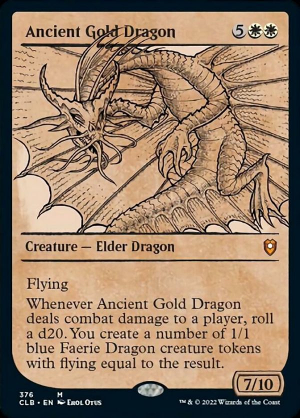 Ancient Gold Dragon (Showcase) [Commander Legends: Battle for Baldur s Gate] Discount