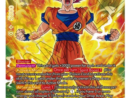 SSG Son Goku, Legendary Spirit (Gold Stamped) (P-312) [Promotion Cards] For Discount