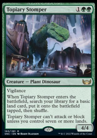 Topiary Stomper (Promo Pack) [Streets of New Capenna Promos] Sale