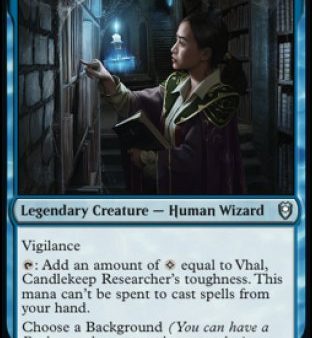 Vhal, Candlekeep Researcher [Commander Legends: Battle for Baldur s Gate] Online Sale