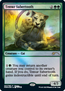 Temur Sabertooth [Year of the Tiger 2022] For Sale