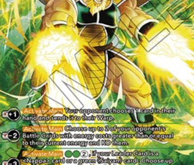 SS3 Nappa, Golden Invader (Gold Stamped) (P-339) [Saiyan Showdown Prerelease Promos] For Sale