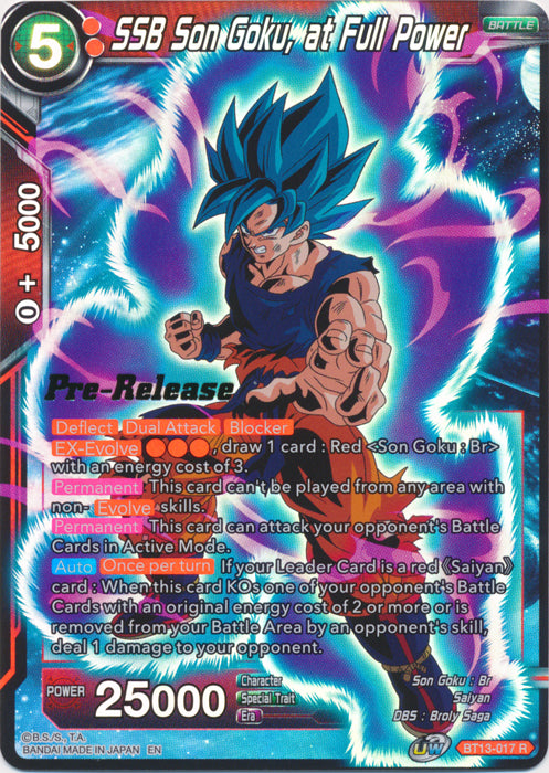 SSB Son Goku, at Full Power (BT13-017) [Supreme Rivalry Prerelease Promos] Online Hot Sale