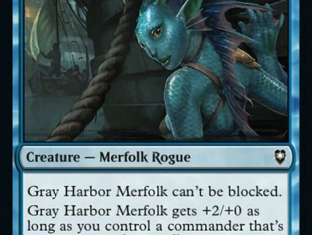 Gray Harbor Merfolk [Commander Legends: Battle for Baldur s Gate] For Discount