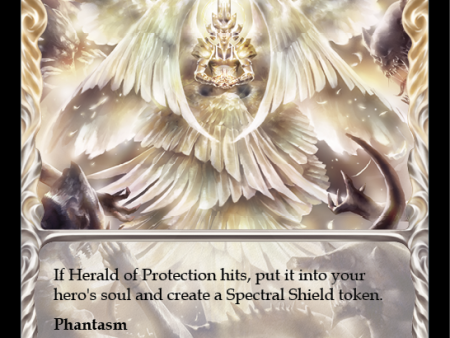 Herald of Protection (Red Extended Art) [FAB029] (Promo)  Rainbow Foil Supply