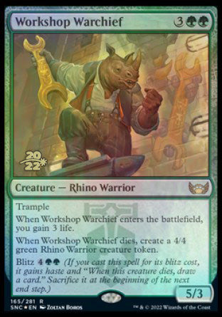 Workshop Warchief [Streets of New Capenna Prerelease Promos] Online Sale