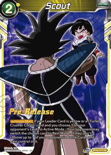 Scout (BT15-117) [Saiyan Showdown Prerelease Promos] Online Hot Sale