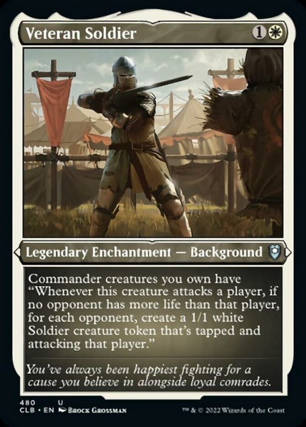 Veteran Soldier (Foil Etched) [Commander Legends: Battle for Baldur s Gate] Supply