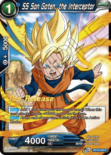 SS Son Goten, the Interceptor (BT16-028) [Realm of the Gods Prerelease Promos] For Discount