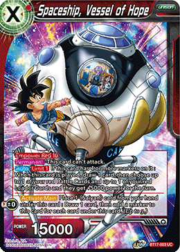 Spaceship, Vessel of Hope (BT17-003) [Ultimate Squad] Sale