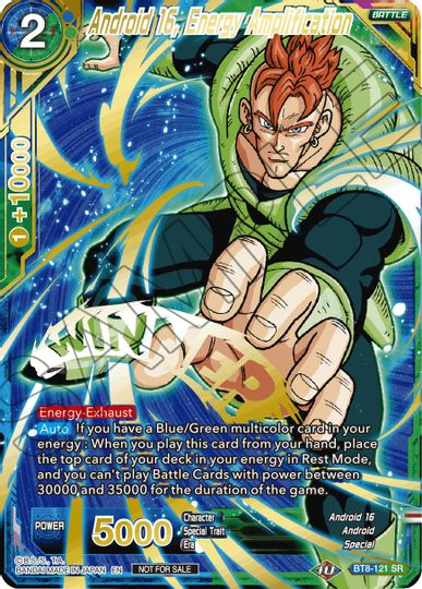 Android 16, Energy Amplification (Alternate Art Set 2021 Vol. 2) (BT8-121) [Tournament Promotion Cards] Fashion