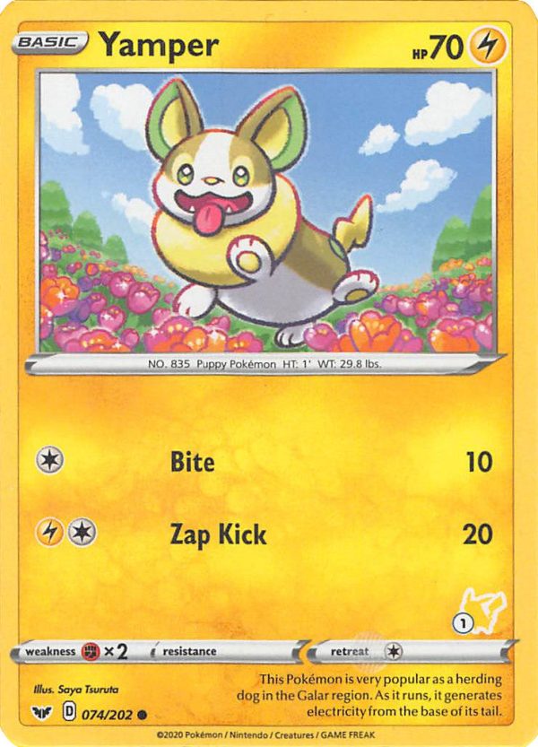 Yamper (074 202) (Pikachu Stamp #1) [Battle Academy 2022] Fashion