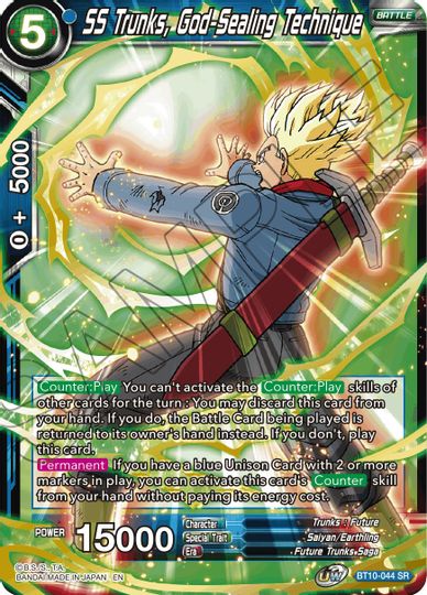 SS Trunks, God-Sealing Technique (Event Pack 08) (BT10-044) [Tournament Promotion Cards] Discount