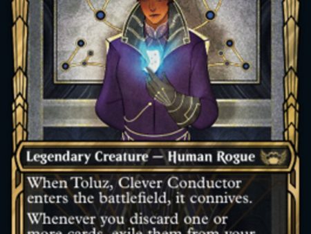 Toluz, Clever Conductor (Showcase Golden Age Gilded Foil) [Streets of New Capenna] Online Hot Sale