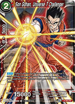 Son Gohan, Universe 7 Challenger (Unison Warrior Series Boost Tournament Pack Vol. 7) (P-364) [Tournament Promotion Cards] For Sale