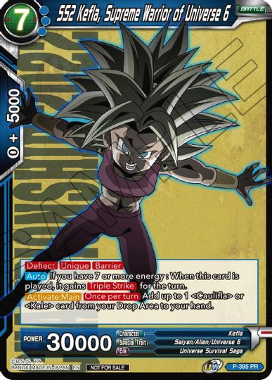 SS2 Kefla, Supreme Warrior of Universe 6 (P-395) [Promotion Cards] Hot on Sale