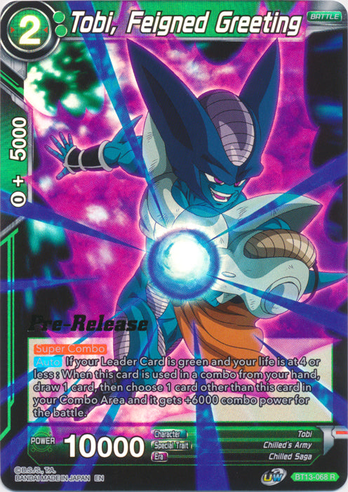 Tobi, Feigned Greeting (BT13-068) [Supreme Rivalry Prerelease Promos] Fashion