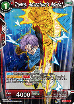 Trunks, Adventure s Advent (BT17-014) [Ultimate Squad] on Sale