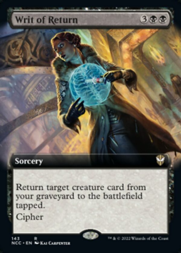 Writ of Return (Extended Art) [Streets of New Capenna Commander] Discount