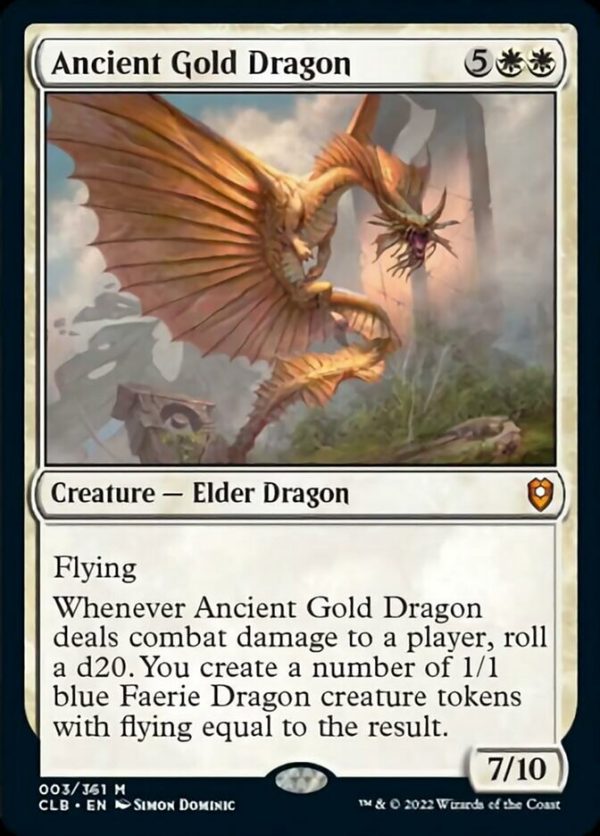 Ancient Gold Dragon [Commander Legends: Battle for Baldur s Gate] Online