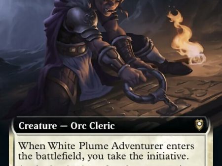 White Plume Adventurer (Extended Art) [Commander Legends: Battle for Baldur s Gate] Discount