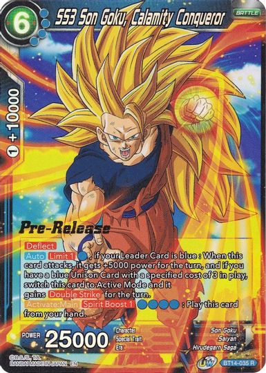 SS3 Son Goku, Calamity Conqueror (BT14-035) [Cross Spirits Prerelease Promos] Sale