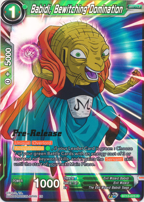 Babidi, Bewitching Domination (BT13-075) [Supreme Rivalry Prerelease Promos] Fashion