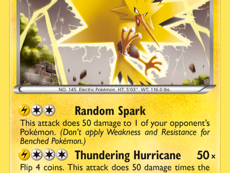 Zapdos (46 113) (Theme Deck Exclusive) [Black & White: Legendary Treasures] For Cheap