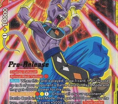 Beerus, Unceasing Rage (BT14-147) [Cross Spirits Prerelease Promos] For Sale