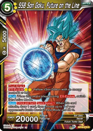 SSB Son Goku, Future on the Line (BT16-075) [Realm of the Gods] Online Sale