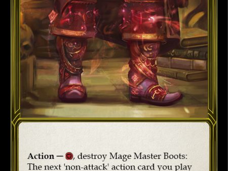 Mage Master Boots (Golden) [FAB067] (Promo)  Cold Foil Online Sale